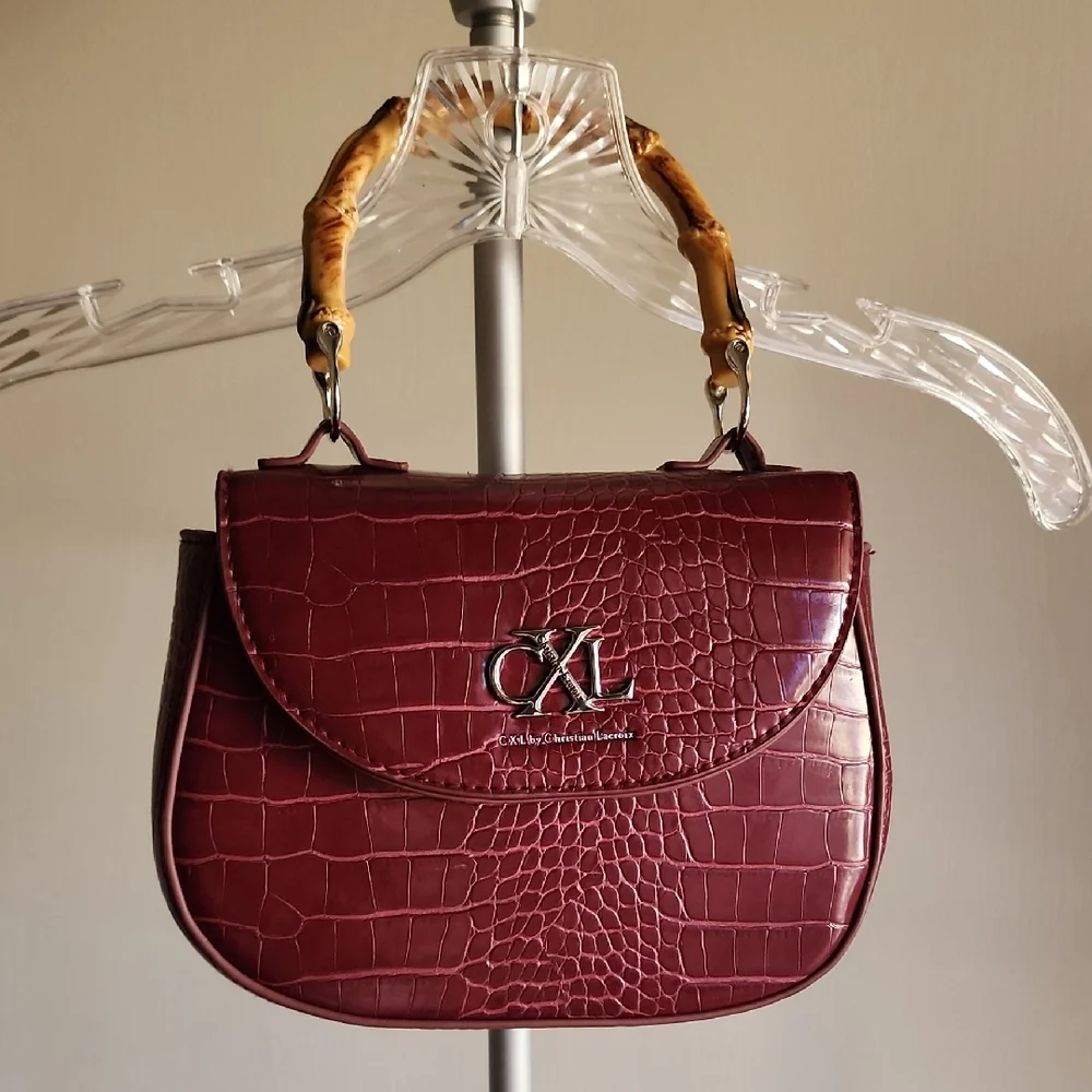 "CXL By Christian Lacroix" Croc Skin Purse โค๏ธ - Picture 1 of 12